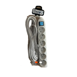 Multiprise FORCE – 6 prises avec interrupteur – câble 5 mètres