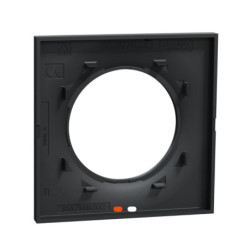 Plaque ODACE Styl noire anthracite – Finition élégante pour appareillage Schneider