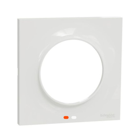 Plaque ODACE Styl blanche 1 poste – Élégance simple et épurée Schneider