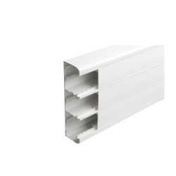 Goulotte PVC 3 compartiments ordinaire – 2 mètres – Marque FORCE