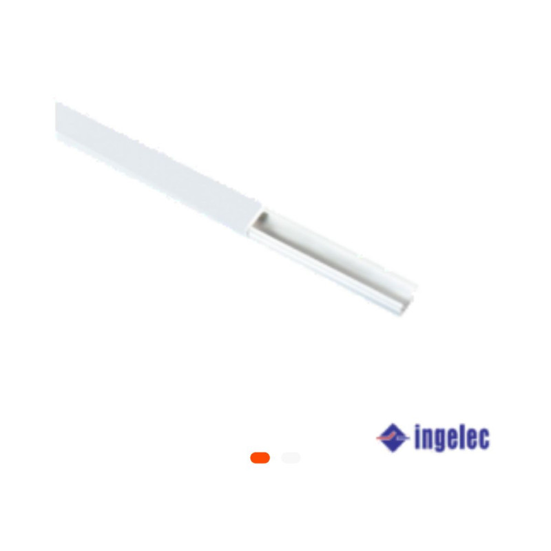 Moulure électrique INGELEC 25x16 mm – 1 canal – Autoadhésive – Longueur 1 mètre
