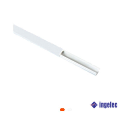 Moulure électrique INGELEC 25x16 mm – 1 canal – Autoadhésive – Longueur 1 mètre