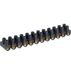 Barrette domino LEGRAND 16 mm² – Noir – Connexion électrique robuste