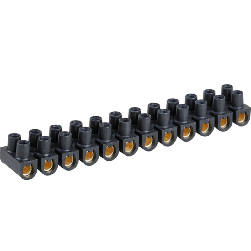 Barrette domino LEGRAND 16 mm² – Noir – Connexion électrique robuste