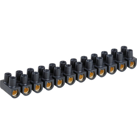 Barrette domino LEGRAND 16 mm² – Noir – Connexion électrique robuste