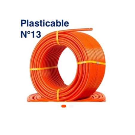 Tube Orange N°13 – 100 m – PLASTICABLE Flexible Haute Résistance
