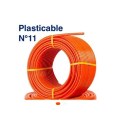 Tube Orange N°11 – 100 m – PLASTICABLE Flexible Haute Résistance