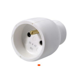 Fiche femelle blanche – Connexion électrique sécurisée et durable