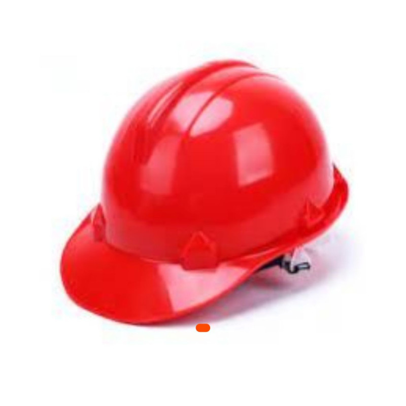 Casque de protection rouge standard DETO – Sécurité et confort au travail