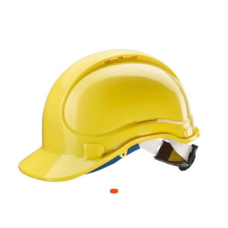 Casque de sécurité jaune EMTOP – Protection robuste et ajustable