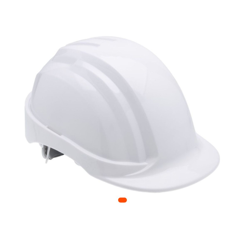 Casque de chantier blanc SOMAFIX – Protection robuste et fiable pour le BTP