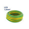 Câble Électrique TH 1,5 mm² – 100 Mètres – Jaune/Vert – LCS