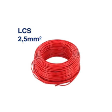 Câble TH 2,5 mm² – 100 ML – Rouge – LCS